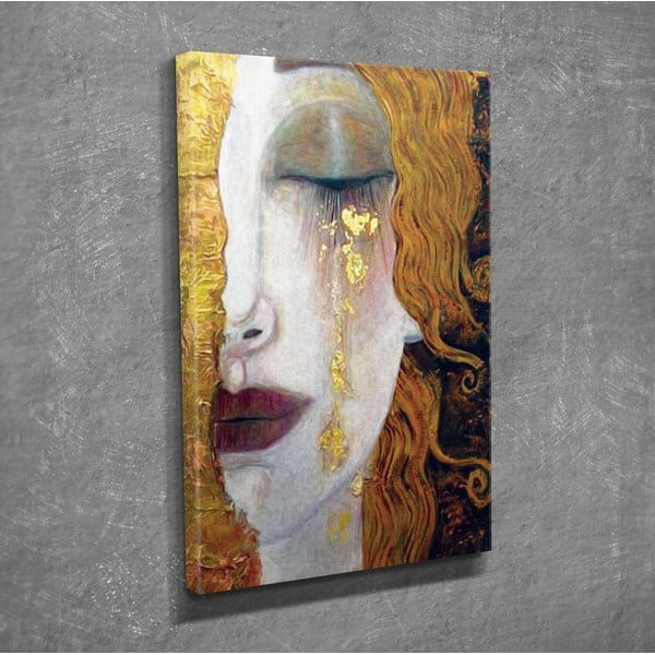 Reproducere tablou pe pânză Gustav Klimt Golden Tears, 30 x 40 cm-image-1