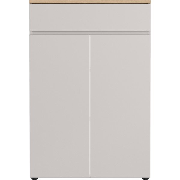 Comodă crem cu aspect mat 80x120x40 cm Lissabon – Germania-image-1