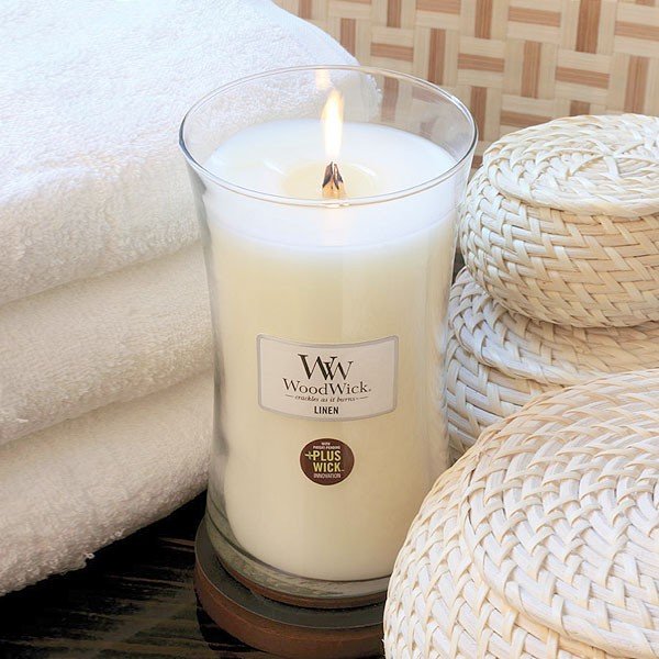 Lumânare cu parfum de rufe proaspăt spălate WoodWick, 110 ore-image-1