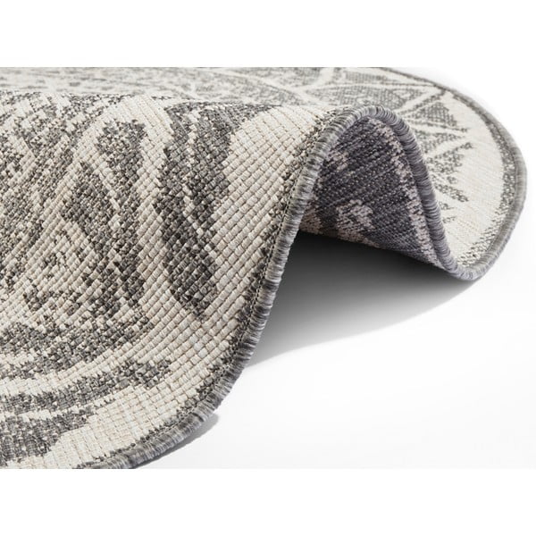 Covor adecvat pentru exterior NORTHRUGS Siruma, ø 200 cm, gri-crem-image-4