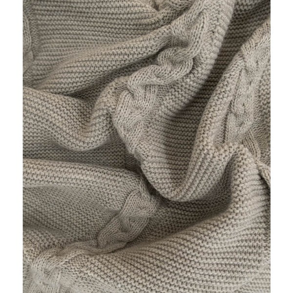 Cuvertură bej 200x220 cm Trenza – Oyo Concept-image-1