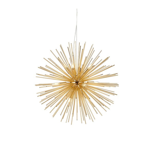 Lustră aurie cu abajur din metal 72x72 cm Soleil - Markslöjd-image-4