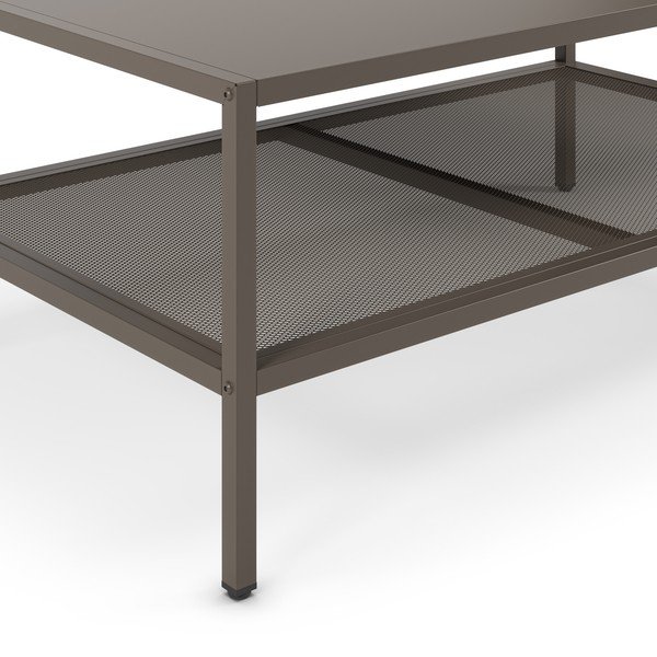 Măsuță de cafea gri din metal 60x100 cm Fayna – Marckeric-image-3