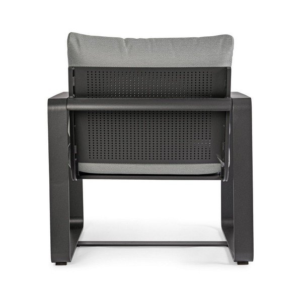 Fotoliu de grădină gri din metal Merrigan   – Bizzotto-image-4