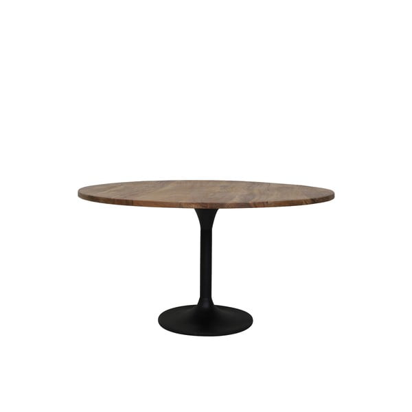 Masă de dining în culoare naturală rotundă cu blat din lemn de acacia ø 120 cm Biboca – Light & Living