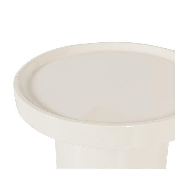 Măsuță auxiliară rotundă cu aspect lucios ø 40 cm Veluna – WOOOD-image-3