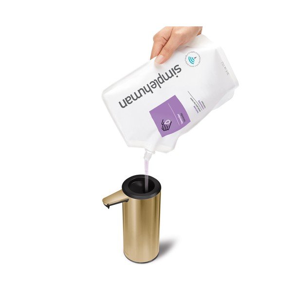 Dozator de săpun lichid auriu din oțel inoxidabil 266 ml - simplehuman-image-1