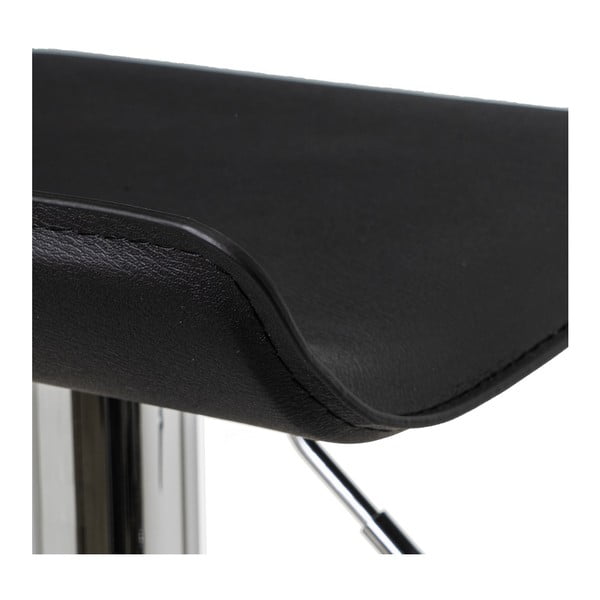 Set de scaune de bar negru cu înălțime ajustabilă 2 buc. tapițat (înălțime șezut 63 cm) – Casa Selección-image-2