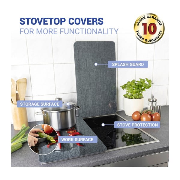 Set 2 protecții din sticlă pentru aragaz Wenko Cayenne, 52 x 30 cm-image-3