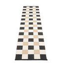 Covor tip traversă pentru interior și exterior negru/crem 70x300 cm Pix Black Vanilla – Pappelina