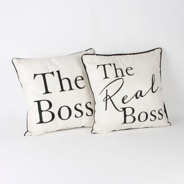 Set 2 perne Amore The Boss, 34 x 34 cm