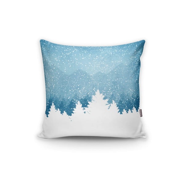 Set 4 fețe de pernă și un napron de masă cu model de Crăciun Minimalist Cushion Covers Winter Wonderland-image-3