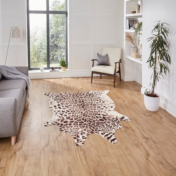 Covor maro/bej 195x155 cm Faux Leopard - Think Rugs-image-1