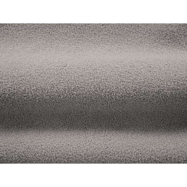 Fotoliu gri deschis cu tapițerie din stofă bouclé Chuck – Micadoni Home-image-4