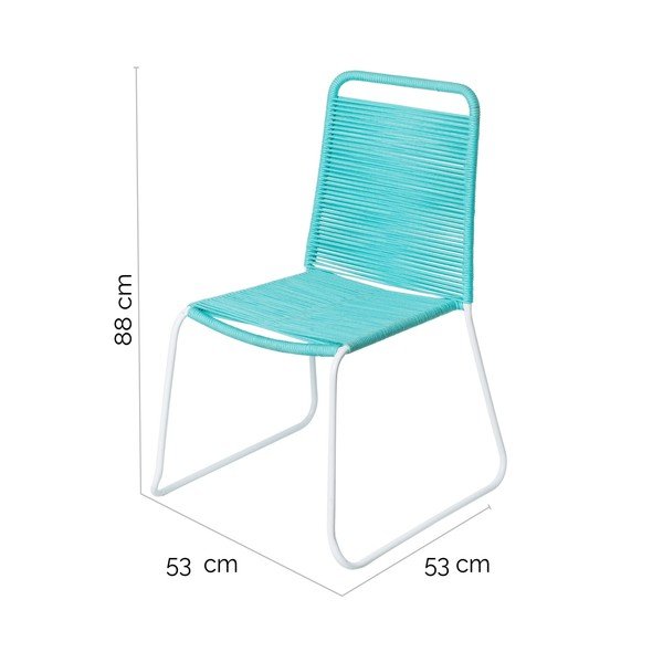 Scaun de grădină albastru Aruba – LDK Garden-image-3
