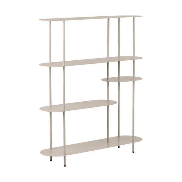 Etajeră bej din metal 118x139x31 cm Rieti – House Nordic-image-2