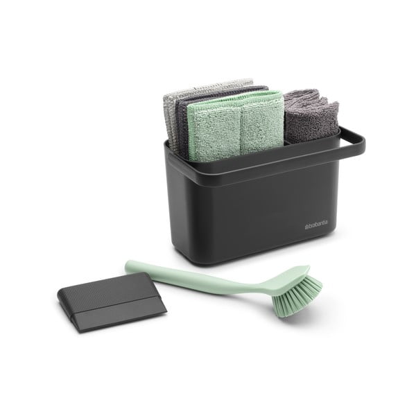 Set pentru spălat vase gri închis din plastic reciclat SinkSide – Brabantia