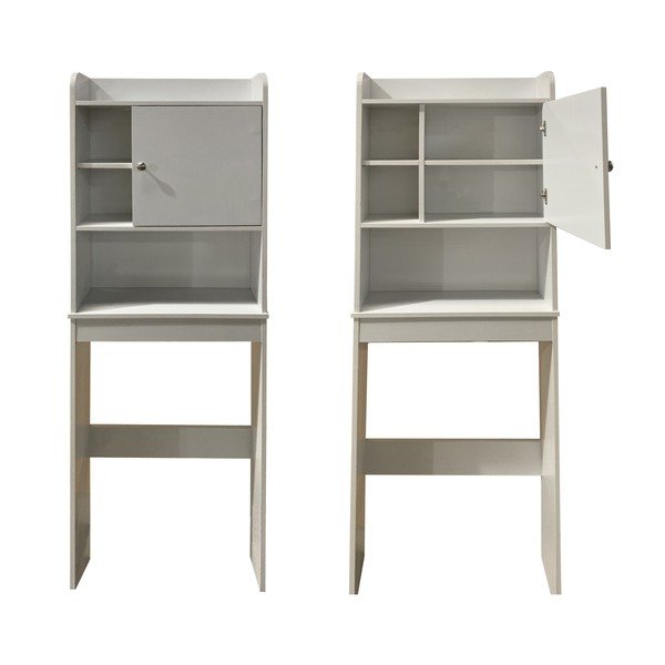 Dulap deasupra mașinii de spălat / WC, alb, înalt 58x173 cm Laundry – Tomasucci-image-3