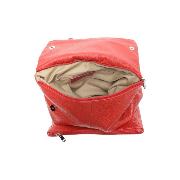 Rucsac din piele Isabella Rhea, roșu-image-2