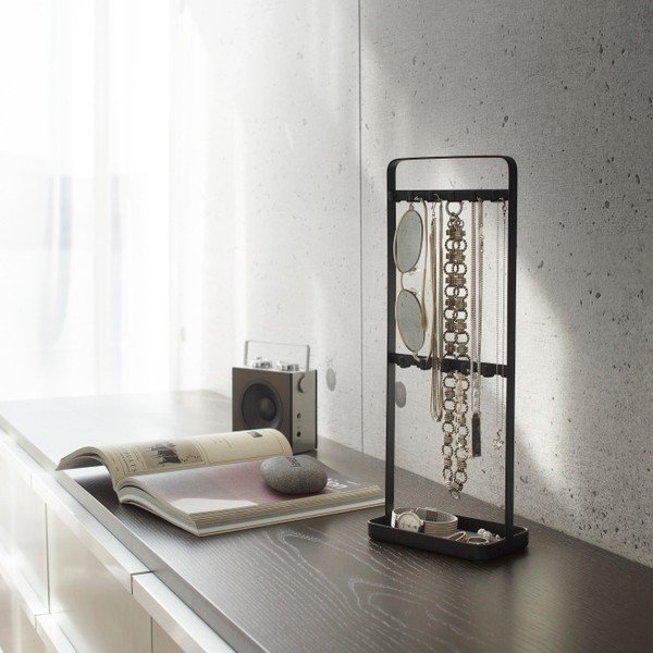 Suport pentru bijuterii Yamazaki Tower, negru-image-1