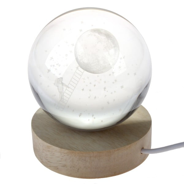 Decorațiune luminoasă în culoare naturală cu USB ø 8 cm – Dakls