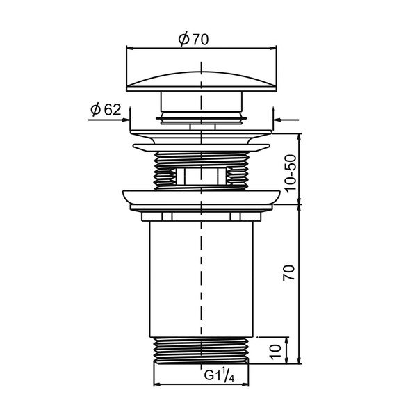 Ventil pentru chiuvetă – Sapho-image-2