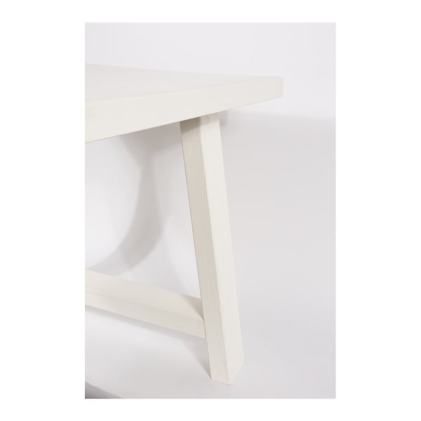 Masă din lemn masiv Zuiver A Framed, 200 x 90 cm, alb-image-3