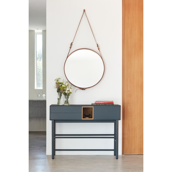 Masă consolă gri închis 35x120 cm Corvo - Teulat-image-1