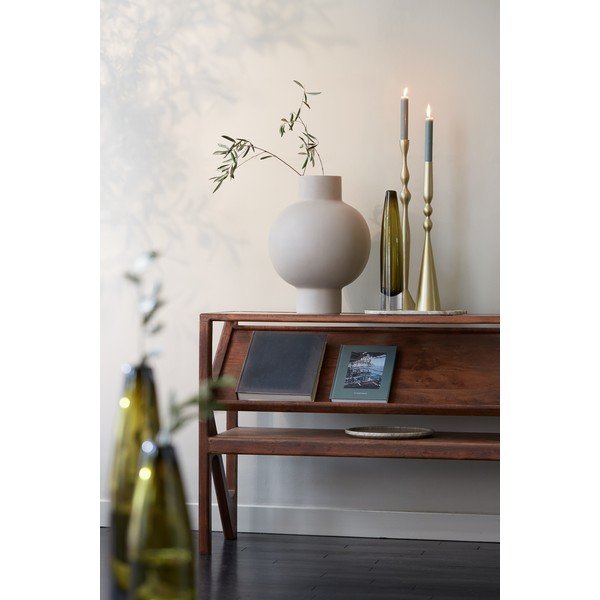 Masă consolă în culoare naturală cu blat din sticlă 41x119 cm Yuki – Light & Living-image-1