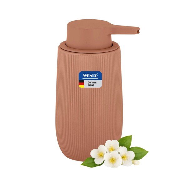 Dozator de săpun lichid maro din plastic 400 ml Fablo – Wenko-image-3