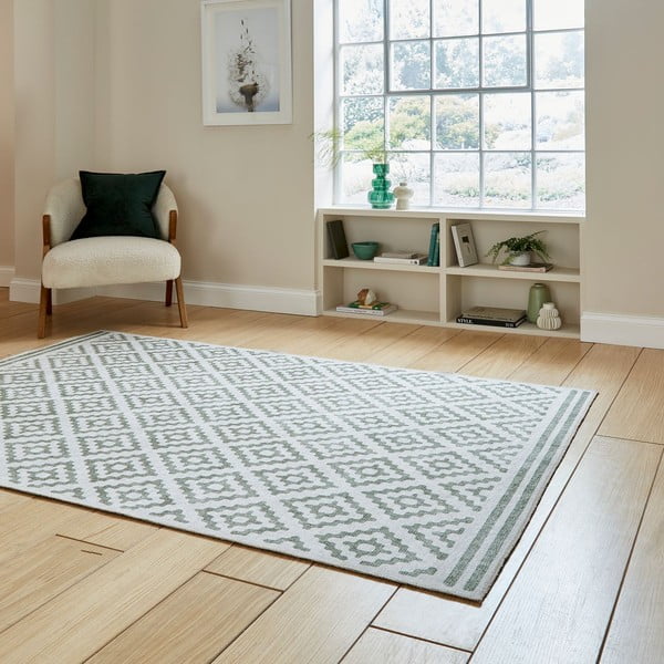 Covor verde lavabil 61x120 cm Coral Green – Think Rugs-image-2