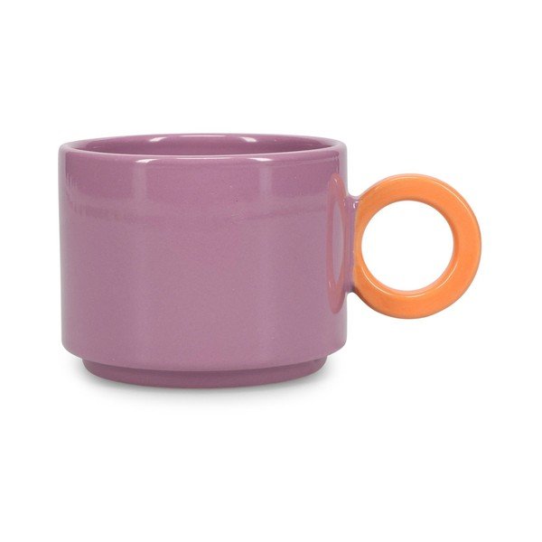 Cană mov din gresie ceramică 280 ml Lou – ONA