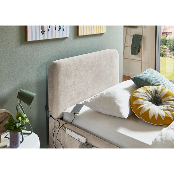 Pat pentru copii  bej fără somieră 90x200 cm Cosy – Meise Möbel-image-2