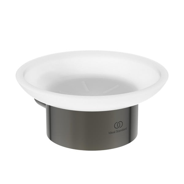 Săpunieră gri antracit de montat pe perete din metal Conca – Ideal Standard