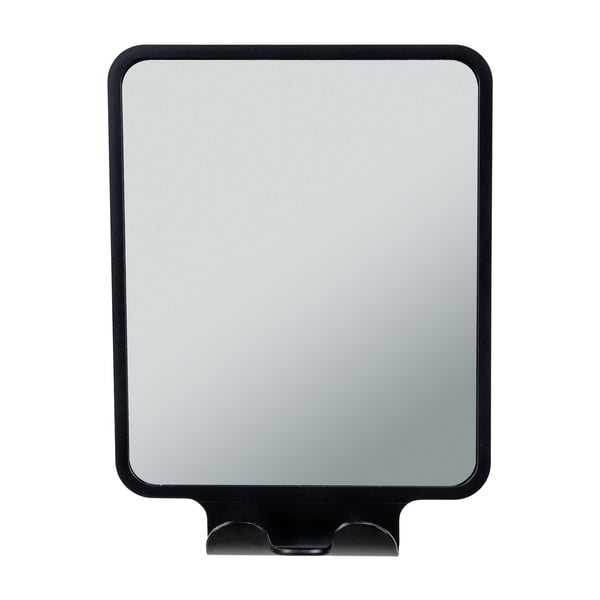 Oglindă cosmetică cu cuier 14x19.5 cm Quadro Black – Wenko