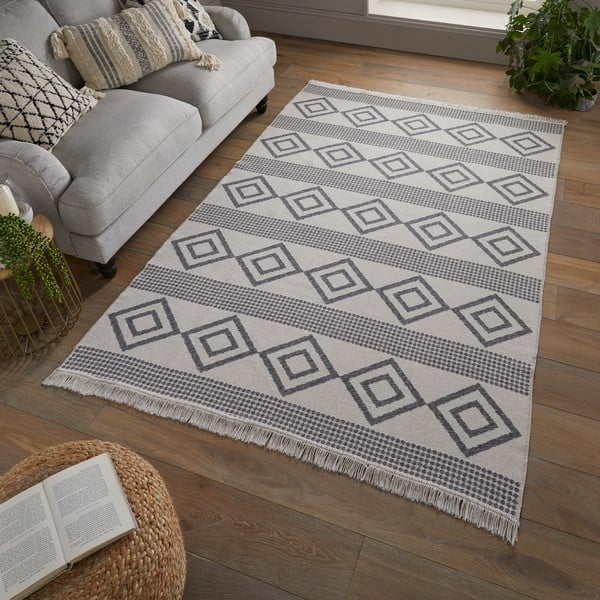Covor gri 160x230 cm Deuce Teo – Flair Rugs-image-2
