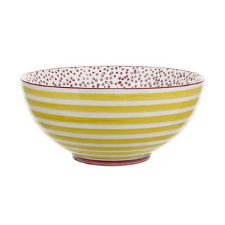 Bol din gresie ceramică Bloomingville Patrizia, ø 16,5 cm, galben