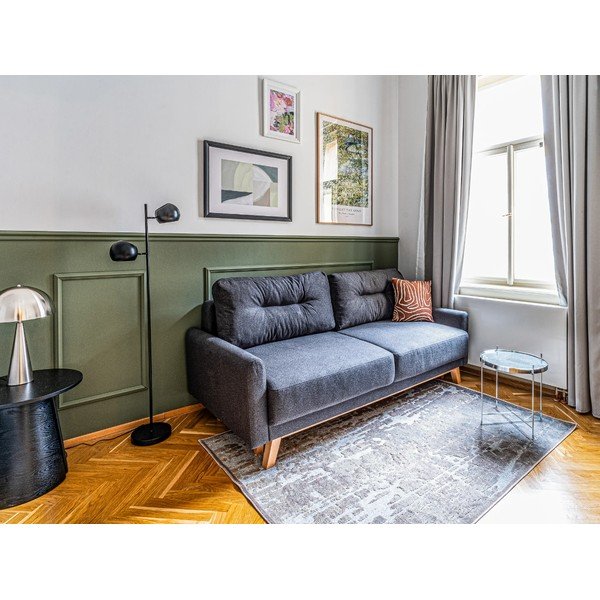 Canapea extensibilă Bonami Selection Pop, gri închis-image-1