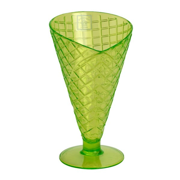 Pahar din plastic Navigate Sundae Cone, verde