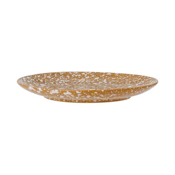 Farfurie din gresie ceramică Bloomingville Carmel, ø 26 cm, portocaliu-alb-image-2