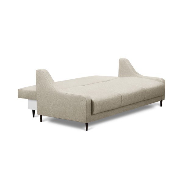 Canapea extensibilă cu spațiu pentru depozitare Mazzini Sofas Ancolie, bej, 215 cm-image-2