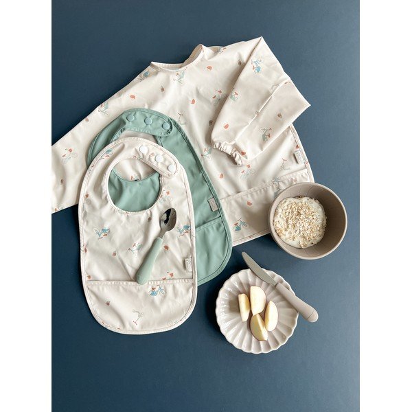 Boluri pentru copii, bej 2 buc. din silicon ø 13,5 cm Earth – Cam Cam Copenhagen-image-3