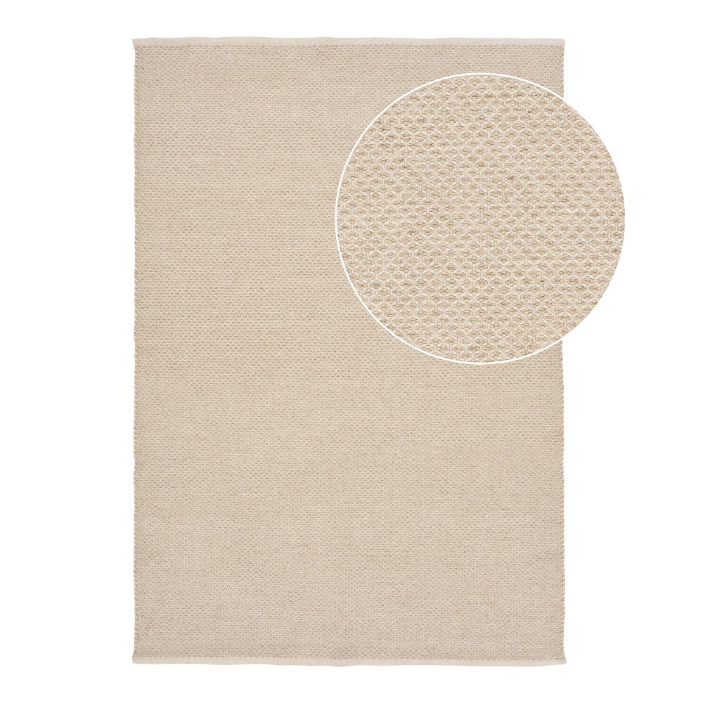 Covor crem din lână 200x300 cm Gaya – House Nordic