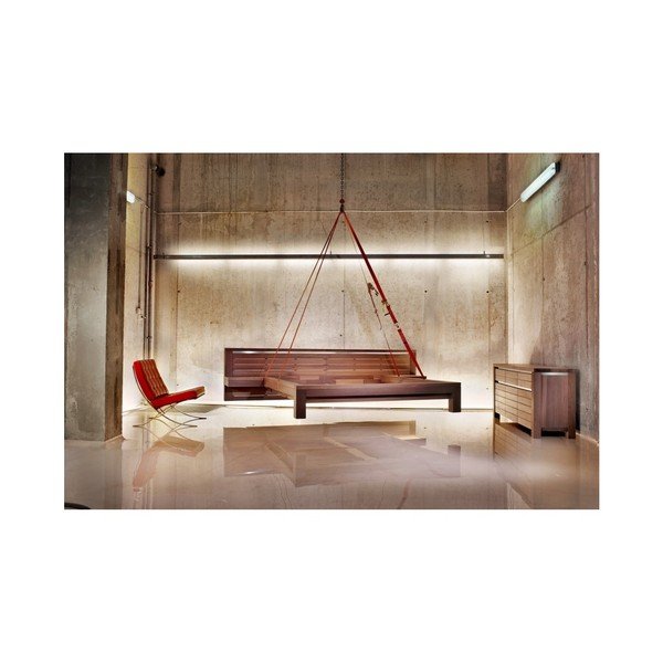 Pat din lemn de stejar Javorina Next, 160 x 200 cm-image-2