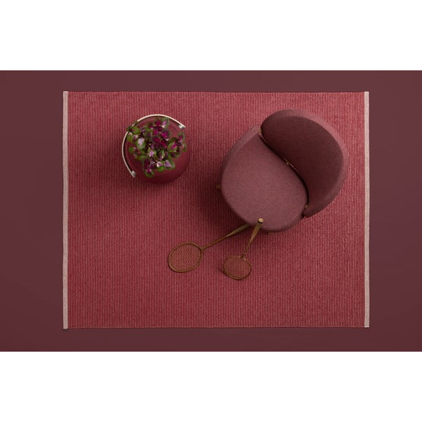 Covor tip traversă pentru interior și exterior roșu 60x150 cm Mono Blush – Pappelina-image-1