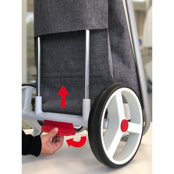 Sacoșă de cumpărături cu roți 53 l Com Tweed Polar Black Tube – Rolser-image-1