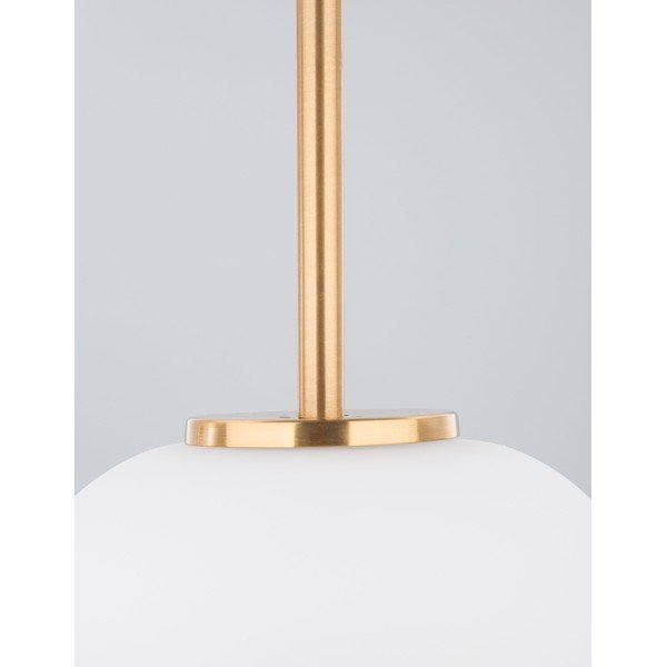 Lustră albă/alămie din sticlă ø 22 cm Lato – Nova Luce-image-3