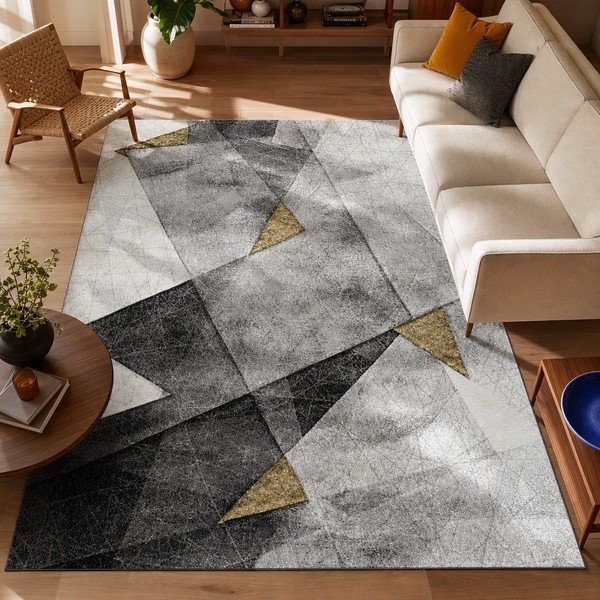 Covor Universal Bianca Grey, 60 x 120 cm, gri - auriu-image-3