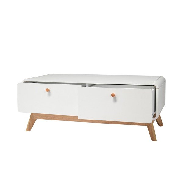 Masă TV albă 100x40 cm Cassie - Støraa-image-3