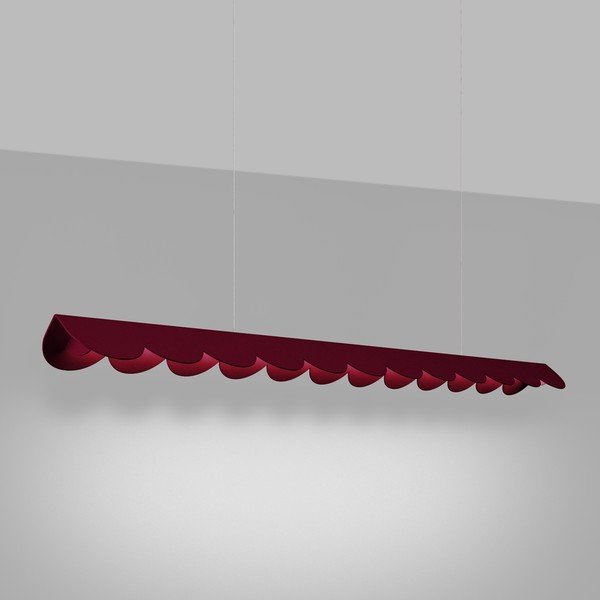 Lustră burgundy LED din aluminiu BISCUIT – Thoro-image-1